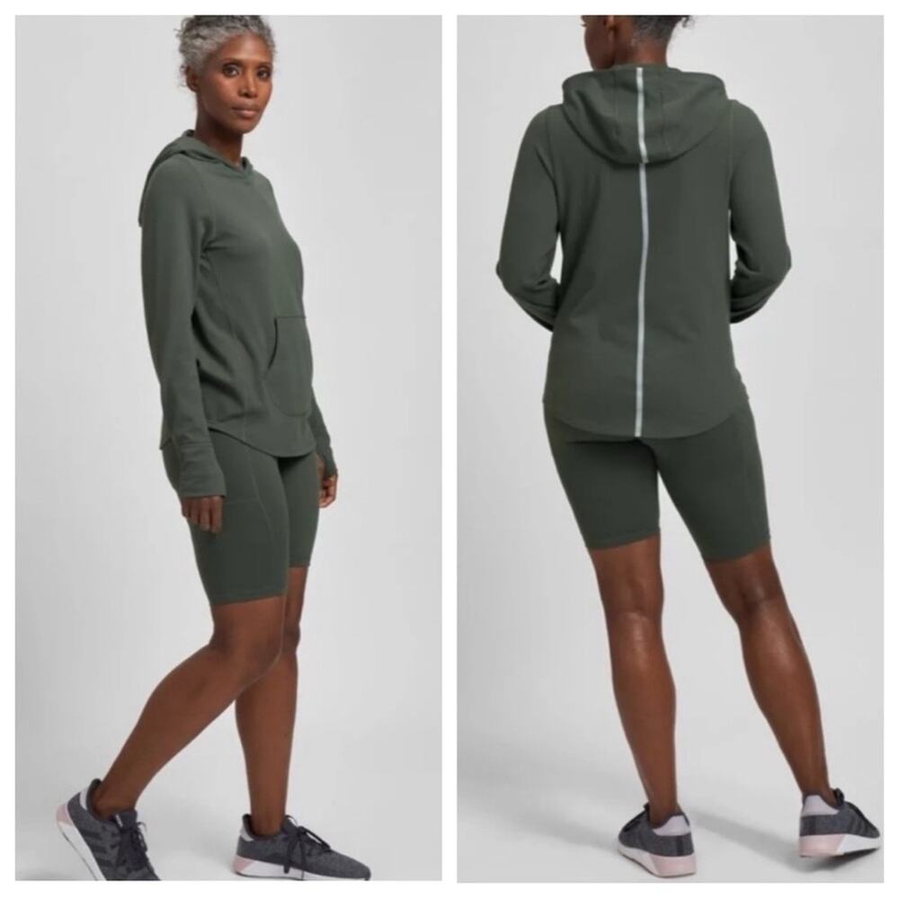 Universal Standard Game Steffi Pullover Hoodie in Green - Size 2XS (M)